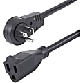 StarTech.com Rotating Flat Plug Extension Cord, 6', Black 1 thumbnail image