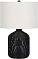 Monarch Specialties Glen Table Lamp, 23”H, Ivory/Black 1 thumbnail image