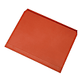 SKILCRAFT® Straight-Cut Color File Folders, Letter Size, Orange, Box Of 100
