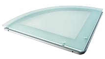 Realspace® Zentra Corner Connector, Silver/Clear 1 thumbnail image