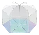 Realspace® Opaline Acrylic Spinning Desktop Organizer, 5-3/8"H x 7-1/2"W x 6-1/2"D, Clear/Iridescent 1 thumbnail image