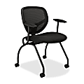basyx by HON® Fixed Arms Nesting Chair, 32 1/2"H x 25 1/4"W x 22"D, Black