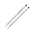 Cross® Classic® Century® Ballpoint Pen/Pencil Set, Lustrous Chrome Barrels, Black Ink
