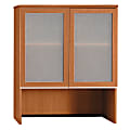 BBF Milano2 2-Door Hutch, 30"H x 35 3/4"W x 43 1/8"D, Golden Anigre, Premium Installation Service