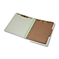 SKILCRAFT® End-Tab 2" Prong Classification Folders, Letter Size, 30% Recycled, Light Green, Box Of 10 (AbilityOne 7530-01-590-7106) 1 thumbnail image