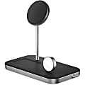 Alogic MagSpeed 3-in-1 Wireless 15W Charging Station - LED Indicator, Fast Charge Mode, Safety, Magnetic - 1 1 thumbnail image