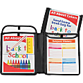 C-Line Homework Connector Pocket Folder - 9" x 12" - Internal Pocket(s) - Black - 1 Each 1 thumbnail image