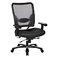 Office Star™ 75 Series Big & Tall Ergonomic Double AirGrid® Back And Custom Fabric Seat Chair, Gray