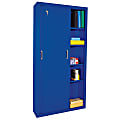 Sandusky® Sliding-Door Storage Cabinet, Blue