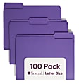 Smead® Color File Folders, Letter Size, 1/3 Cut, Purple, Box Of 100 1 thumbnail image