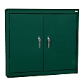 Sandusky® Solid-Door Wall Cabinet, Forest Green