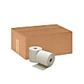 SKILCRAFT® All-Purpose Embossed 1-Ply Hardwound Paper Towels, 100% Recycled, Natural, 800' Per Roll 1 thumbnail image
