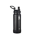 Takeya Actives Vacuum Insulated Stainless Steel Water Bottle With Straw Lid, 18 Oz, Onyx 1 thumbnail image