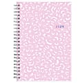 2024 Blue Sky™ Marks Lilac Clear Weekly/Monthly Planning Calendar, 5" x 8", Pink, January to December