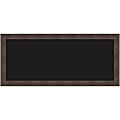 Amanti Art Liquid Chalk Marker Board, 14" x 32”, Black, Whiskey Brown Wood Frame
