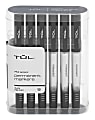 TUL® Permanent Markers, Fine Point, Silver Barrel, Black Ink, Pack Of 12 Markers 1 thumbnail image