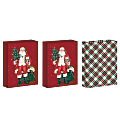 Hallmark 3-Pack Large Christmas Gift Boxes (Santa and Plaid) 1 thumbnail image