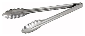 Winco Stainless-Steel Tongs, 12", Silver 1 thumbnail image
