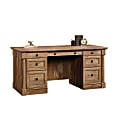 Sauder® Palladia 66"W Executive Computer Desk, Vintage Oak