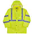 Ergodyne GloWear® 8366 Lightweight Type R Class 3 High-Visibility Rain Jacket, X-Large, Lime