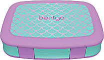 Bentgo Kids Prints 5-Compartment Lunch Box, 2"H x 6-1/2"W x 8-1/2"D, Mermaid Scales