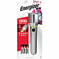 Energizer Vision HD Flashlight with Digital Focus - LED - 1300 lm Lumen - 6 x AA - Battery - Metal - Chrome - 4 / Carton