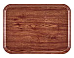 Cambro Camtray Rectangular Serving Trays, 15" x 20-1/4", Country Oak, Pack Of 12 Trays