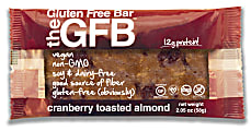 GFB- The Gluten-Free Bar, Cranberry Toasted Almond, 2.05 Oz, Pack Of 12