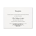 Custom Shaped Wedding & Event Reception Cards, 4-7/8" x 3-1/2", Regal Crest, Box Of 25 Cards 1 thumbnail image