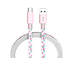 Ativa® USB Type-C Cable, 6', White Rose
