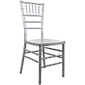Flash Furniture Advantage Resin Chiavari Chair, Silver