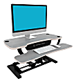 VersaDesk Power Pro Sit-To-Stand Height-Adjustable Electric Desk Riser, 36"W x 24"D, Gray 1 thumbnail image