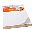 Office Depot® Brand 30% Recycled Restickable Easel Pads With Liner, 25" x 30", Unruled, 30 Sheets, White, Pack Of 2