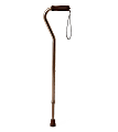 Medline Adjustable Aluminum Offset-Handle Cane, 29" - 38", Bronze 1 thumbnail image