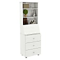 Inval 26"W Computer Credenza Work Center, Washed Oak 1 thumbnail image