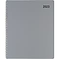 Office Depot® Brand Weekly/Monthly Planner, 8-1/2" x 11", Silver, January To December 2023, OD711830