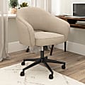 Bush Furniture Fairfax Ergonomic Fabric Mid Century Mid Back Modern Desk Chair for Home Office, Cool Beige Fabric, Standard Delivery 1 thumbnail image