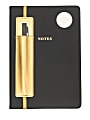 Eccolo Style Journal With Pen Holder, 6” x 8”, Narrow Rule, 256 Pages, Black 1 thumbnail image