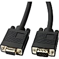 4XEM High-Resolution Coax Male to Female VGA Extension Cable, 25', Black