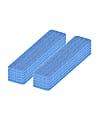 Gritt Commercial Premium Microfiber Hook & Loop Wet Mop Pads, 24", Blue, Pack Of 12 Pads