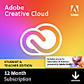 Adobe Creative Cloud EDU, 2025, 1 Year Subscription, For Windows/Mac, Download