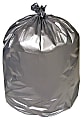Pitt Plastics  LL Can Liner, 39X56, 1.55Mil, Silver, 50/Case 1 thumbnail image