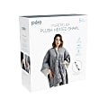 Pure Enrichment PureRelief Plush Heated Shawl, 50" x 64", Gray 1 thumbnail image