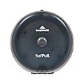SofPull® by GP PRO, 1-Roll Centerpull High-Capacity Toilet Paper Dispenesr, 56501, 10.5" x 6.75" x 10.5", Smoke Gray, 1 Dispenser