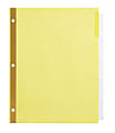 Office Depot® Brand Insertable Dividers With Big Tabs, Buff, Clear Tabs, 5-Tab 1 thumbnail image