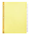 Office Depot® Brand Insertable Dividers With Big Tabs, Buff, Clear Tabs, 8-Tab 1 thumbnail image
