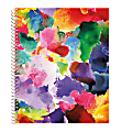 Office Depot® Brand Stellar Poly Notebook, 8-1/2" x 11", 1 Subject, College Ruled, 160 Pages (80 Sheets), Sponge Paint