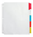 Office Depot® Brand Insertable Extra-Wide Dividers With Big Tabs, Assorted Colors, 5-Tab 1 thumbnail image