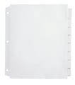Office Depot® Brand Insertable Extra-Wide Dividers With Big Tabs, Clear, 8-Tab