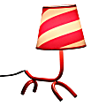 Lumisource Woof Lamp, 14"H, Red and White Shade/Red Base